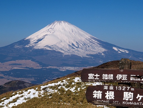駒ケ岳からの富士の撮影